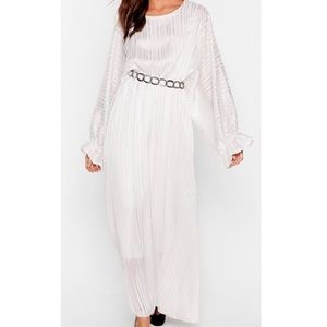 Nasty Gal White Maxi Dress NWT